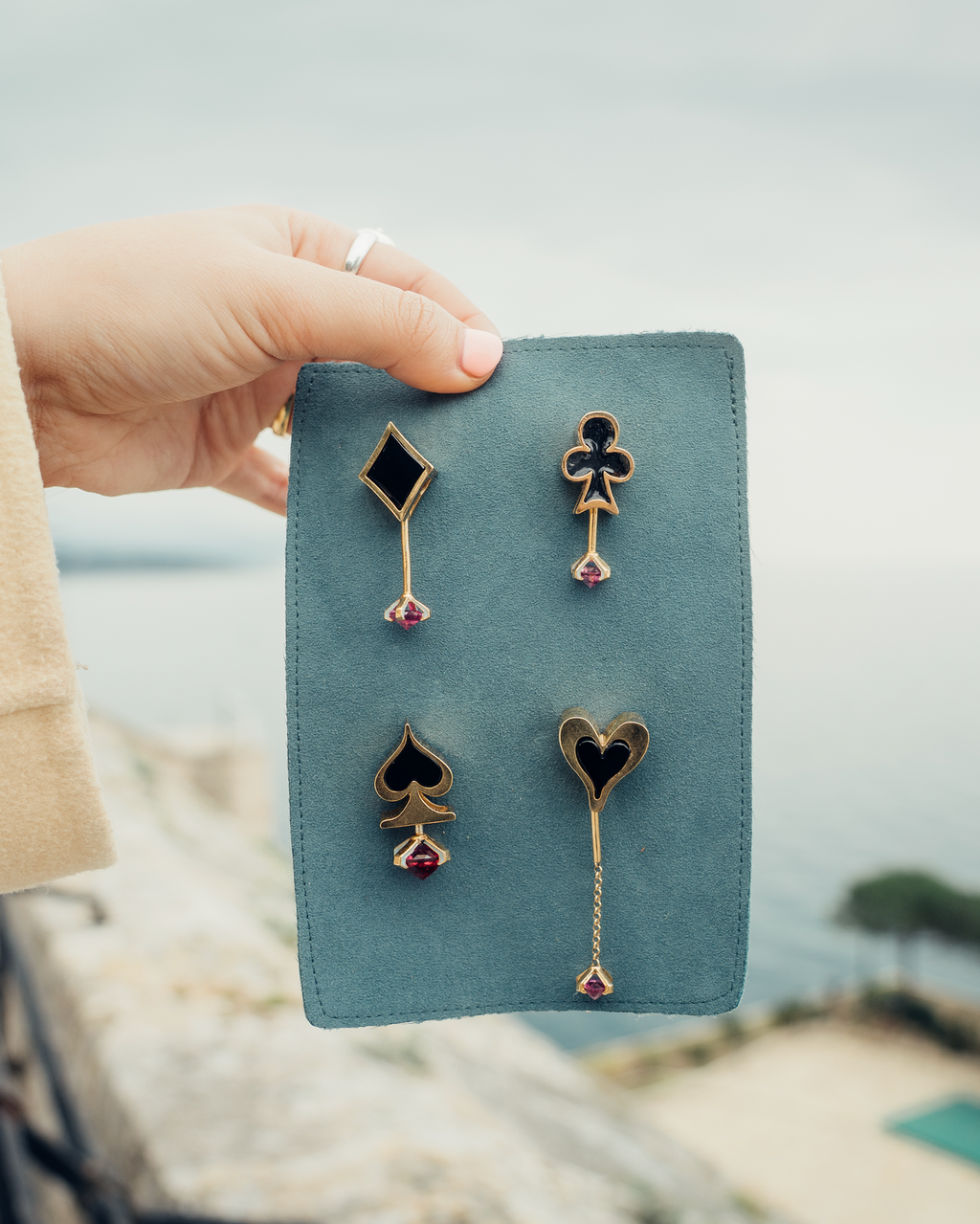 The Casino Suit Convertible Earrings